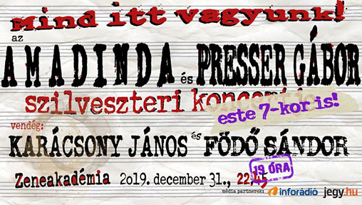 Mind itt vagyunk!  Az&nbsp;Amadinda �t�egy�ttes �s Presser G�bor szilveszteri koncertje